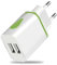 MOBIBAY Eu 2 Pin To Usb Travel Plug Adapter Charger Euro Type C, E, F Wall Adaptor 2 Usb Ports, European Universal Power Plugs Uk To Europe for Iphone Samsung Shaver Toothbrush Tablet ipad max pro air