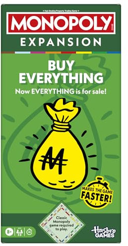 Monopoly Buy Everything EXPANSION (Classic Monopoly Board Game Required to Play) - English Version
