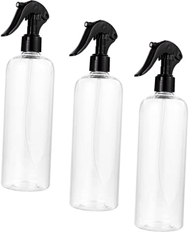 DRESSOOS 3sets Plastic Spray Bottle Empty Water Sprayer Refillable Mist Bottles for Travel Cosmetic for Plants Spraying and Daily Use