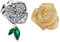 Annmors Ciondolo Argento Sterling 925 Charm Bead Compatibile Bracciale e Collane Europei Silver Rose Flower Heart Perline zirconi Natale,San Valentino,festa della mamma,ciondoli regalo donne ragazze