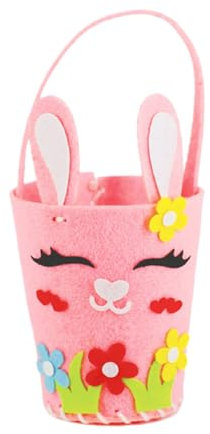 Osterkörbe für Kinder, Osterkörbe zum Basteln für Kinder, Filz-Ostereiersuche, Korb für Kinder, Party, Basteln, Geschenkkorb, Oster-Geschenkbox, wiederverwendbare Geschenktüte, Frühlingsgeschenkhalter