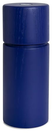 Crushgrind Bergen Gewürzmühle aus Holz mit Keramikmahlwerk | Salz und Pfeffermühle mit verstellbaren Mahlgrad | Kräutermühle aus hochwertigen, nachhaltigen Materialien (Indigo Blue)
