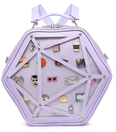 CHERRY SAUCE Star Ita Bag PU Crossbody Schultertasche Rucksack Mehrzweck-Pins Display