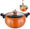 Mini Olla a presión, Olla de Calabaza 8L, de presión de Calentamiento rápido con manijas de Cerradura, Serie Antiadherente con Tapa para Gas, inducción, Estufas eléctricas, Calabaza