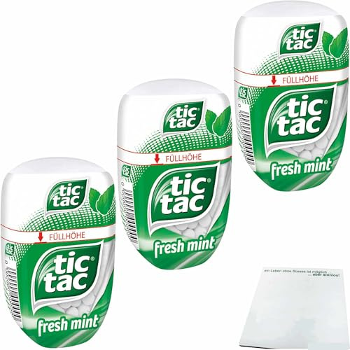 usy Bundle für tic tac fresh mint Big-Pack 3er Pack (3x98g Packung) + usy Block