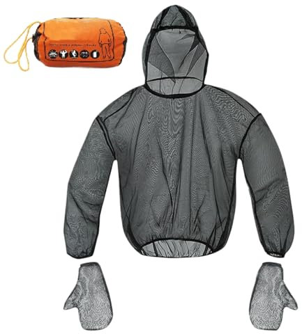 Generico Tuta Anti Insetti | Abbigliamento Anti-Mosche Protezione Completa a Rete - da Campeggio Protettivi Traspiranti e Flessibili per Attività all'Aperto Escursioni Pesca Uomini e Donne