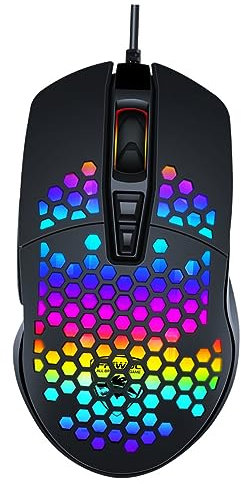 Tofficu 1 Pièce Souris de Jeu Filaire pour Pc Souris Ergonomique Dpi Accessoire pour Ordinateurs de Bureau Portables