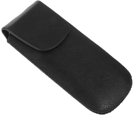 Schwarzes Mundharmonika Etui aus Imitationsleder für Zehn Loch Blues | 1 Stück, Praktische Aufbewahrungsbox für Unterwegs und Reisen, Passend für Harmonicas