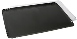 FaisTonGateau - Juego de 10 bandejas de catering, longitud x anchura: 42 cm x 28 cm, color negro