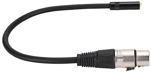 Tnfeeon Professionelles Symmetrisches 3,5-mm-Stereo-zu-XLR-Audio-Adapterkabel für DSLR-Kamera-Mikrofonaufzeichnung, Zinklegierung, Abgeschirmter Konverter, Vlogger