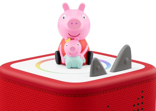 tonies Hörfigur für Toniebox, Peppa Pig – Peppa und das Neue Baby, 6 herzerwärmende Geschichten für Kinder ab 3 Jahren, Spielzeit ca. 45 Minuten