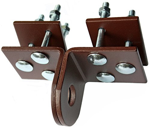 Überfalle für Rolltore für Vorhängeschloss Kellerverschluß (1, 50 Braun)