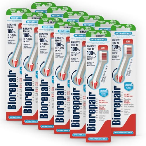 Biorepair Sensitive Zahnbürste mit Soft Borsten, 12 Stück
