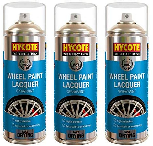 Hycote Wheel Paint Lacquer 400ml (Pack of 3)