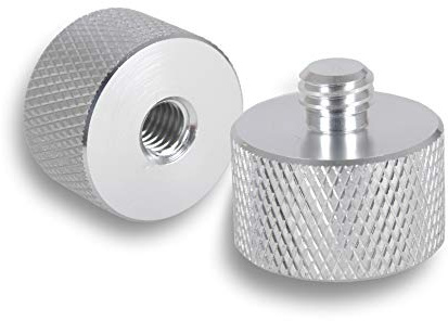 Photecs® Gewindeadapter M8 Innen zu UNC 3/8-16 Außen, Adapter/Konverter metrisch zu Zoll-Gewinde