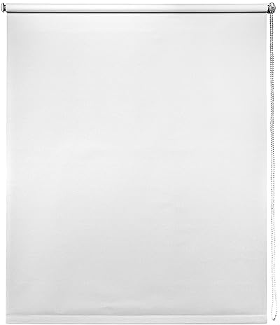 White Thermal Blackout Roller Blind - 130cm width x 165cm drop