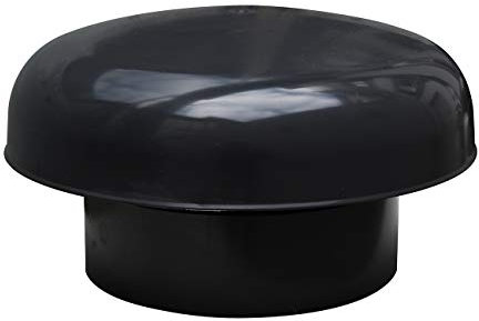 FIRST PLAST CDV200A Chapeau de Ventilation tête exalateur, Noir, diamètre 200 mm