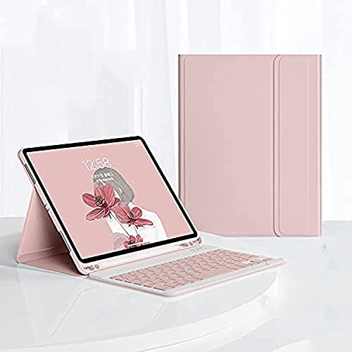 YAMKNICE for iPad Mini 6 Case 2021 Slim Shell Case with Wireless Bluetooth Keyboard Detachable with Auto Wake/Sleep for iPad Mini 6th Generation 8.3 inch (Pink)