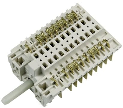 easyPART Kompatibel/Ersatz für BOSCH 00423977 Backofenschalter Wahlschalter Dreefs 11HE098 Backofen Herd Siemens 423977 mit 6/4,6mmØ Normachse Steckzungen passend in Balay Viva Constructa Junker