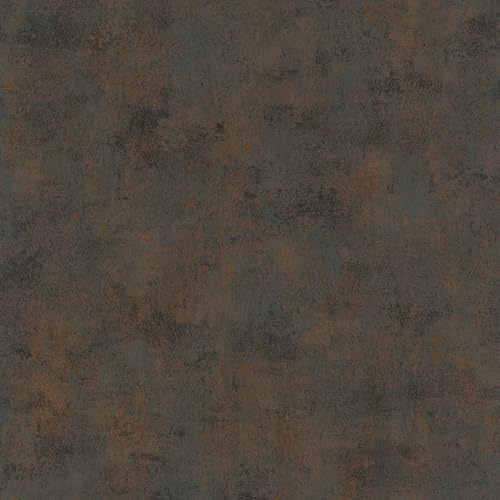 marburg Tapete Beton Schwarz Zement Kupfer Metallic für Zimmer oder Wohnzimmer 10,05x0,53m Made in Germany