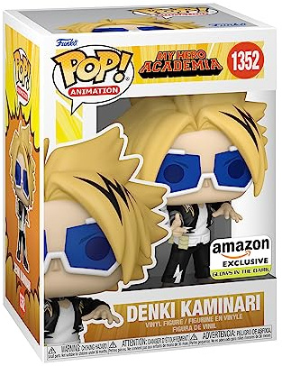 Funko POP! Animation: MHA - Kaminari Denki - Glow In the Dark - My Hero Academia - Amazon Exclusive - Collectable Vinyl Figure - Gift Idea - Official Merchandise - Toys for Kids & Adults - Anime Fans
