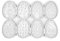 LEEQ Ostern Silikonformen - 8Pcs Hasenei Schlüsselanhänger Formen Kaninchenform Harzformen Silikon Tier Gießformen Für Ostern DIY Kerze Seife Schmuck Handwerk Heimdekoration