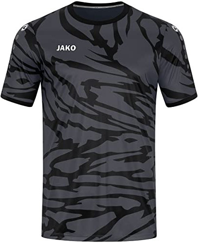 JAKO Herren Trikot Animal (Kurzarm), Anthrazit/Schwarz, S