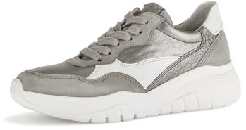 Gabor Damen Low-Top Sneaker, Frauen Halbschuhe,schnürer,Business,Freizeit,straßenschuhe,Strassenschuhe,Visone/Fucile/Latte,41 EU / 7.5 UK