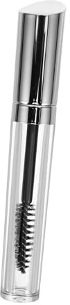 NOLITOY Transparente Leere Mascara-tube Wimperncreme-flasche Leere Wimperncreme-behälter Minimalistische Runde Form Sicheren Verschluss für Unterwegs