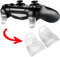 eXtremeRate 2 Pairs L2 R2 Buttons Trigger Extenders Game Improvement for PS4 and for PS4 Pro Slim Controller (JDM-030, (B) Transparent)