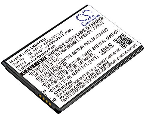 CS-LKM150SL Akku 2000mAh Kompatibel mit [LG] Aristo, Aristo 2, 2 Plus, LTE, DLGN5008, Fortune, Fortune L57B, M153, K10 Pro 2017, K10 Pro 2017 Dual SIM, Dual SIM TD-LTE, K4 K4 M153, K4X230TI, K8, K8 K