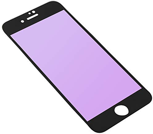 MOTIVE LIFE Anti Blue Light Soft Frame Matte Screen Protector for iPhone 7 8 Black