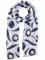 Zwillingsherz Seiden-Tuch Damen mit schlichtem Muster - Made in Italy - Eleganter Sommer-schal für Frauen - Hochwertiges Seidentuch/Seidenschal - Halstuch und Chiffon-Stola Dezent Stilvoll weiß