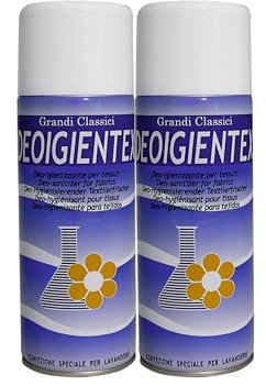 HOME PRO Deo Igientex Igienizzante Spray Tessuti Profumo Ambiente Deodorante Interni Igienizza Abiti Salvatessuti Mangia Odori Armadio 2x400ml