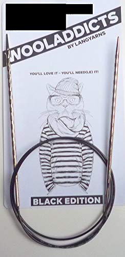 Butterfly Wooladdicts Black Edition ! Ergonomic lace Rundstricknadel 80 cm St. 2,0 mm