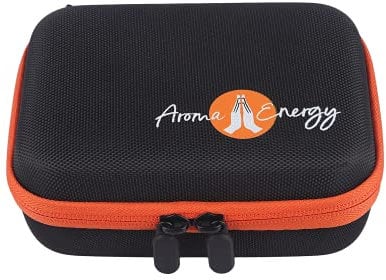 Essential Oil Gift Set Travel Case – Aromatherapy Bottle 12 Slot Zip Storage Carry Kit – Free Tools