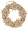 Décopatch HD067C - Blumenkranz aus Pappmaché, 29cm, für Wohndeko, einfach zum Verzieren, Kartonbraun, 1 Stück