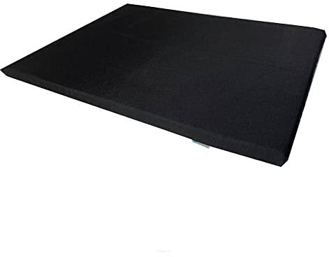 FORTISLINE Hundematte Hundebett Capri (XL - 120cm x 90cm, Schwarz Stoff)