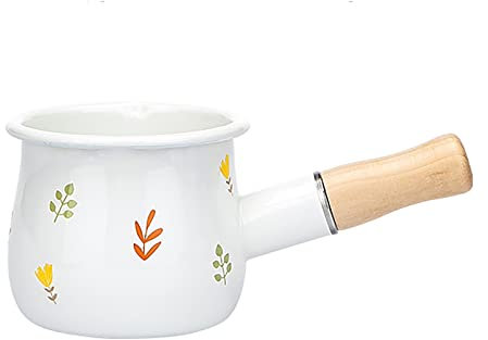 KUCOCOSNEH Pentole e padelle in ceramica bianca con manico antiaderente