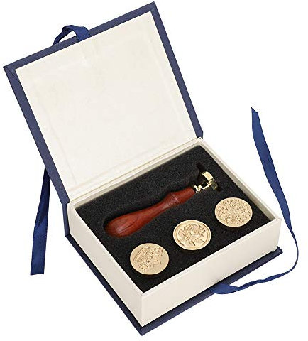 Kaufpart Wachs-Siegel-Stempel-Set DIY Retro Dekorieren Schnee Blume Krone Muster Bastelwerkzeuge