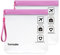 Turmaster 2 Packs de Trousse de Toilette Transparente approuvée par l'aéroport, Sac de Liquide approuvé par la sécurité aéroportuaire Anti-Fuite 20 x 20cm,Rose avec poignée