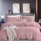 Soifox Lot de 2 parures de lit, 200 x 220 cm, rose, douces, agréables, infroissables et infroissables - Housse de couette de 200 x 220 cm avec taie d'oreiller de 80 x 80 cm - Avec fermeture éclair