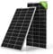 ECO-WORTHY Panel solar bifacial 240W, módulo solar monocristalino de 2 piezas 120W ideal para cargar baterías de 12V, para autocaravana jardín camper barco y techo de la casa