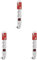 EMOS P1423R Steckdosenleiste 4-Fach mit Schalter, 3 m Kabel, weiß, Steckdosen 45° gedreht, 1,5 mm, Schuko Mehrfachsteckdose mit Kindersicherung, IP20 für Innenbereich (Packung mit 3)