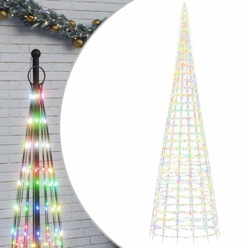 vidaXL Árbol de Navidad 3000 LED Colores 800 cm
