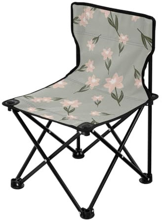 linqin Flora Pink Kompakte Heavy Duty Campingstühle Ultraleicht Strandkörbe Tragetasche Inklusive Rasen Stuhl für Outdoor Wandern Camping