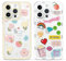 Yoedge 2 Pack Set Suitable for iPhone 13 Pro Max Transparent 6,7, Phone Case With Cute Bear Cute Fun Aesthetic Pattern Cover, Soft Glass Silicone Shockproof Protective, for iPhone 13 Pro Max