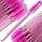 Retoo Wimpernbürste 50 Stück Mascara Zauberstäbe Wimpern Bürste Einweg Kosmetik Pinsel Augenbrauen-Applikator Wimpernmascara für Beauty-Salon und Hausgebrauch Wimpernverlängerung Rosa