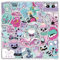 SULOLI 50 Stück Wasserdichte Aufkleber,Gotisch Graffiti Vinyl Aufkleber,Trendy Stickers für Laptop Auto Fahrrad Koffer ipad Handy Computer