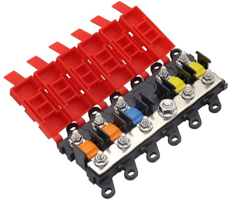 5 Fach Midi Sicherungshalter KFZ Kupfer Bar Boot Wohnmobil Wohnwagen Wohnmobilanhänger Camper Midi Sicherungskasten mit 30A 60A 100A Sicherungen
